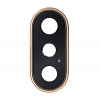 Apple iPhone XS Max - Replacement Rear Dual Camera Lens With Metal Housing - Gold