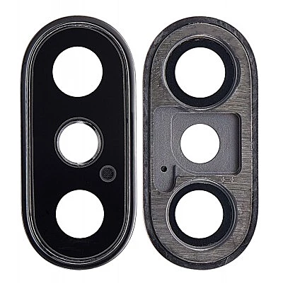 Apple iPhone XS - Replacement Camera Lens Assembly With Metal Housing - Grey