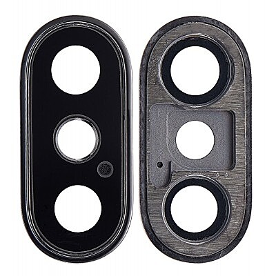 Apple iPhone XS - Replacement Camera Lens Assembly With Metal Housing - Grey