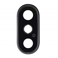 Apple iPhone XS Max - Replacement Rear Dual Camera Lens With Metal Housing - Silver