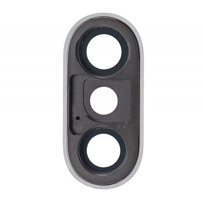 Apple iPhone XS Max - Replacement Rear Dual Camera Lens With Metal Housing - Silver