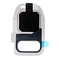 For Samsung Galaxy S7 - Replacement Camera Lens And Housing Cover Glass With Adhesive - Silver