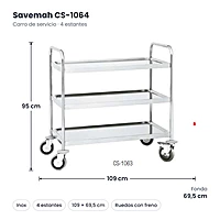 Medidas Savemah CS-1064: 109 x 69.5 x 95 cm