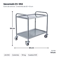 Medidas Savemah CS-952: 86 x 54 x 94 cm