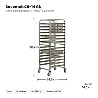 Medidas Savemah CB-14 GN: 59.5 x 66.5 x 182 cm
