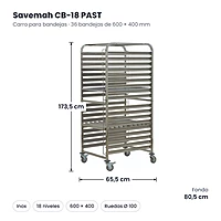 Medidas Savemah CB-18 PAST: 65.5 x 80.5 x 173.5 cm