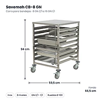 Medidas Savemah CB-8 GN: 59.5 x 66.5 x 94 cm