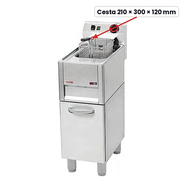 Cesta para freidora 210 × 300 × 120 mm Savemah FEM-13L