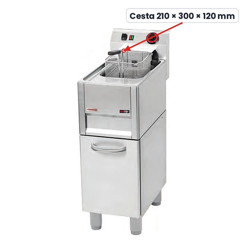 Cesta para freidora 210 × 300 × 120 mm Savemah FEM-13L