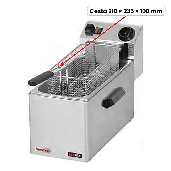 Cesta para freidora 210 × 235 × 100 mm Savemah FES-8