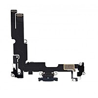 Genuine iPhone 14 Plus - Replacement Charging Port Flex Cable With Microphone - Original - Reclaimed - Black