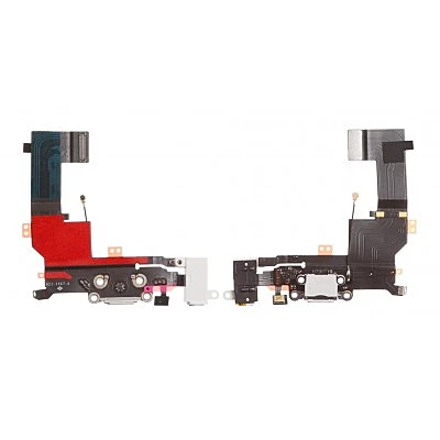 iPhone 5s Replacement Lightning Port Dock Assembly With Headphone Jack + Microphone - White