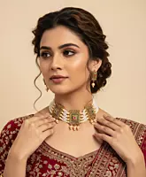 Royal Square Pearl Choker Set