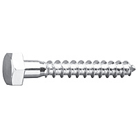8 x 50mm Hex Head Coachscrew DIN 571 BZP