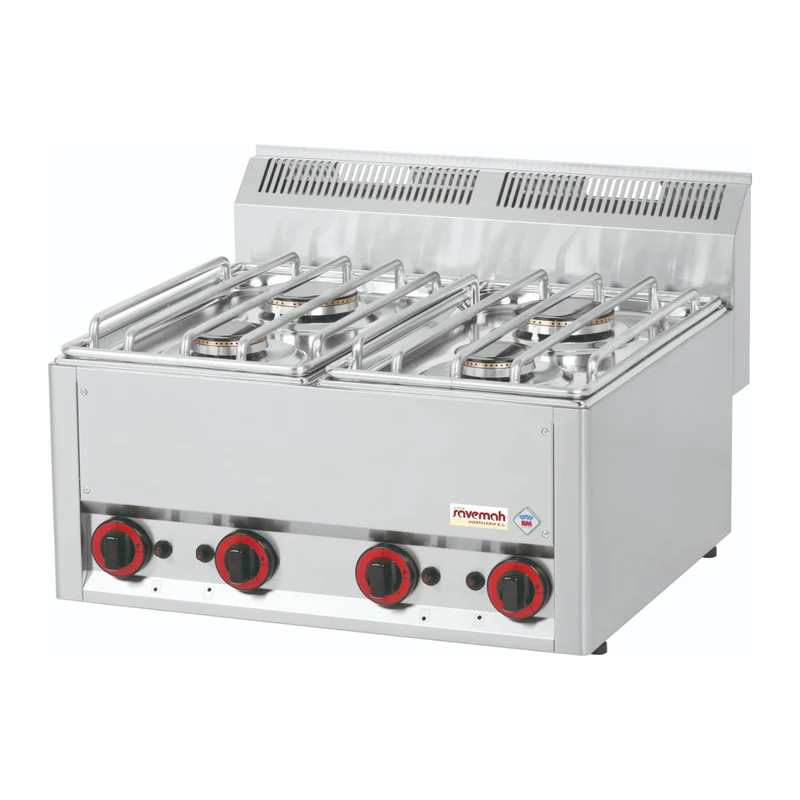 Cocina a gas 4 fuegos línea 600 Savemah CG-4F