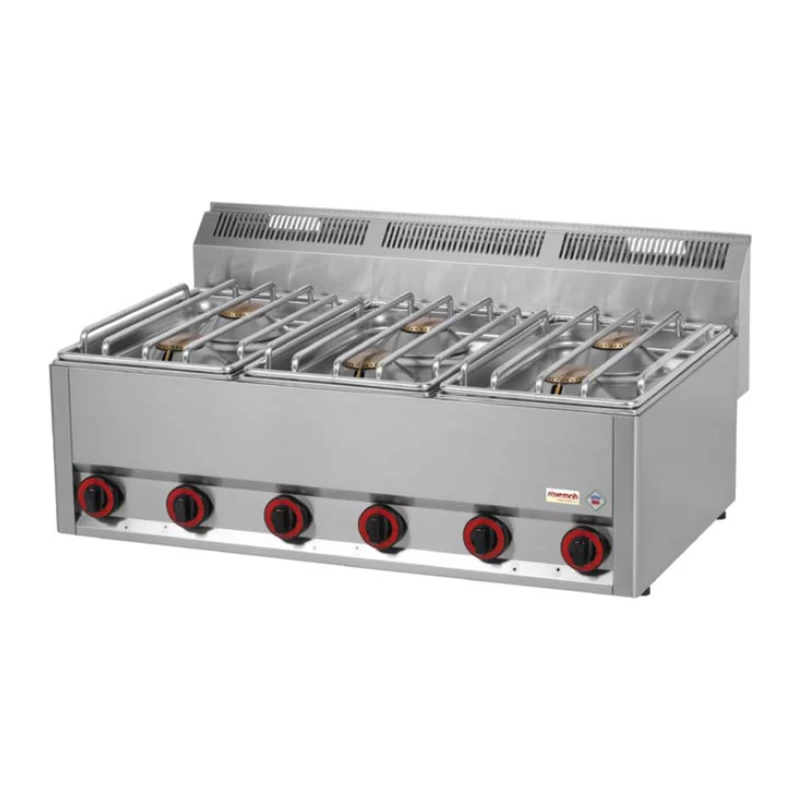 Cocina a gas 6 fuegos Serie 600 Savemah CG-6 V