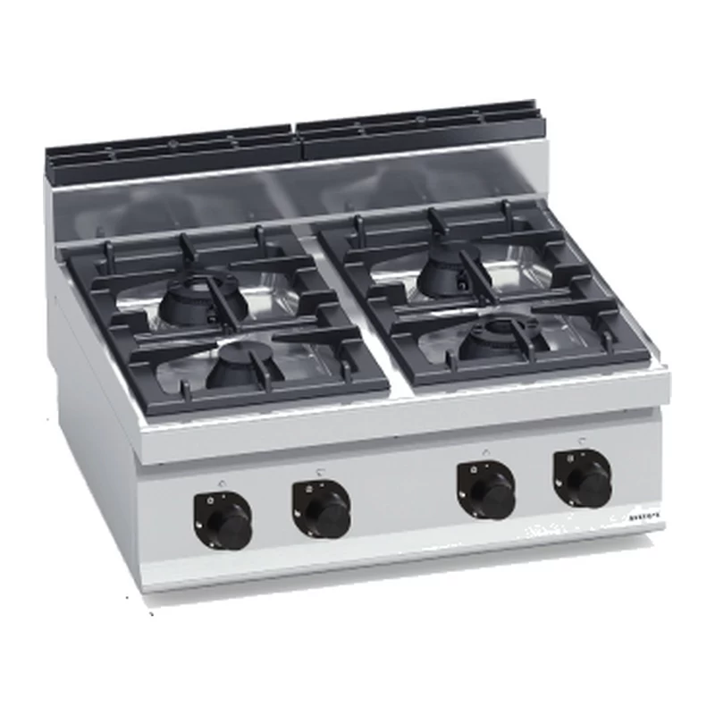 Cocina a gas Bertos Macros 700 G7F4B 4 fuegos de sobremesa