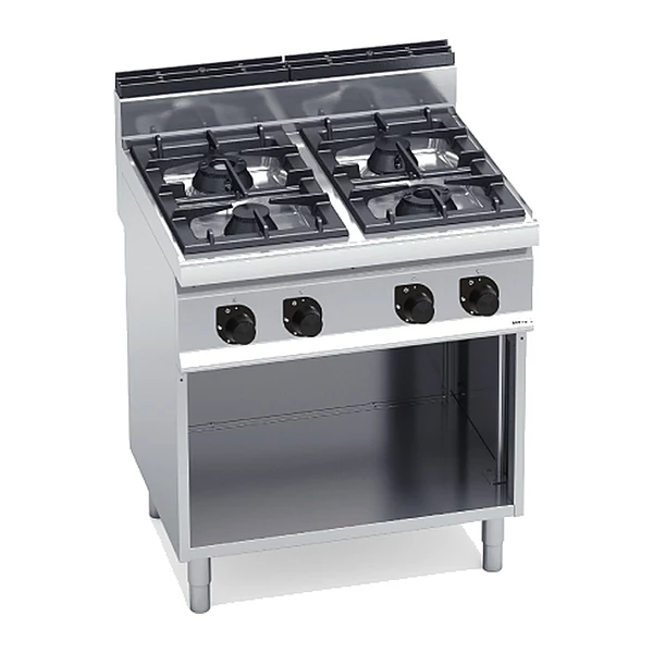 Cocina a gas Bertos Macros 700 G7F4M 4 fuegos con mueble