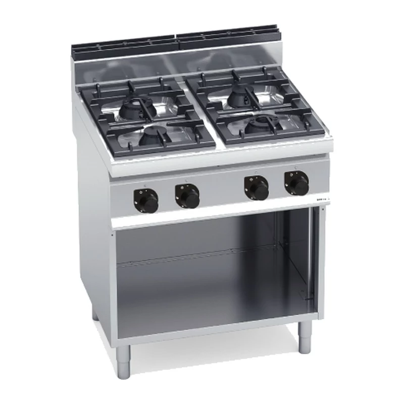 Cocina a gas Bertos Macros 700 G7F4M 4 fuegos con mueble
