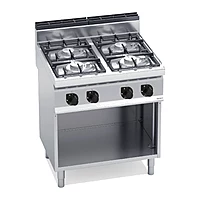Cocina a gas potenciada Bertos Macros 700 G7F4MP 4 fuegos con mueble
