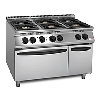 Cocina a gas 6 fuegos con horno eléctrico Savemah SV 712 CFGEBI