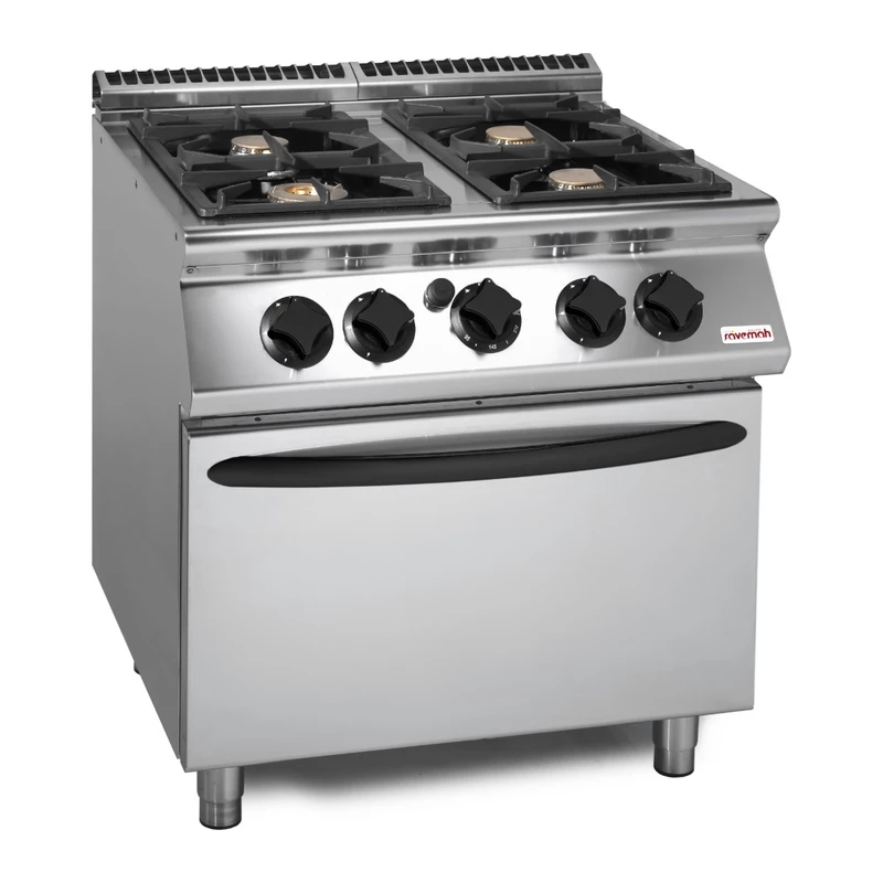 Cocina a gas 4 fuegos con horno Savemah SV 78 CFGBI