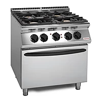 Cocina a gas 4 fuegos con horno eléctrico Savemah SV 78 CFGEBI