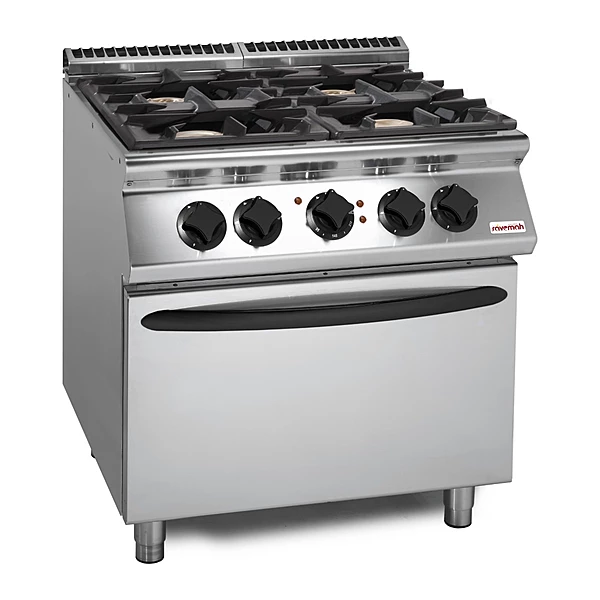 Cocina a gas 4 fuegos con horno eléctrico Savemah SV 78 CFGEBI