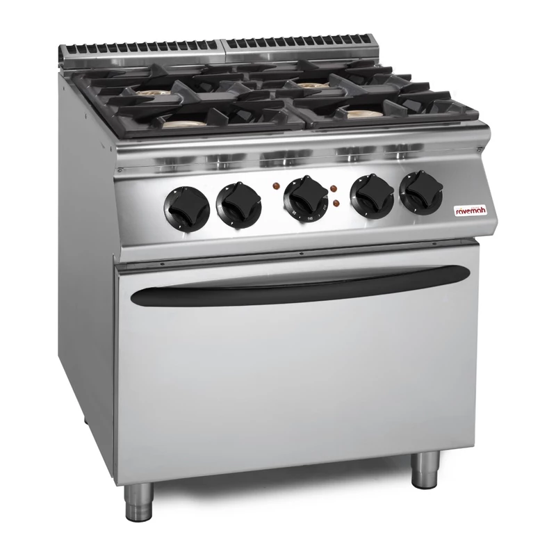 Cocina a gas 4 fuegos con horno eléctrico Savemah SV 78 CFGEBI