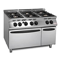 Cocina a gas 6 fuegos con horno Savemah SV 912 CFGBI