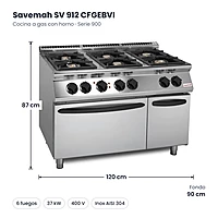 Medidas Savemah SV 912 CFGEBVI: 120 x 90 x 87 cm