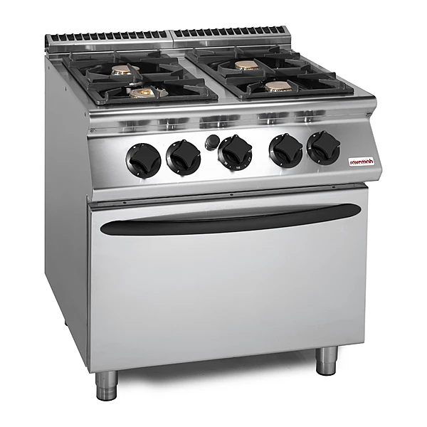 Cocina a gas 4 fuegos con horno Savemah SV 98 CFGBI