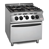 Cocina a gas 4 fuegos con horno eléctrico ventilado Savemah SV 98 CFGEBVI