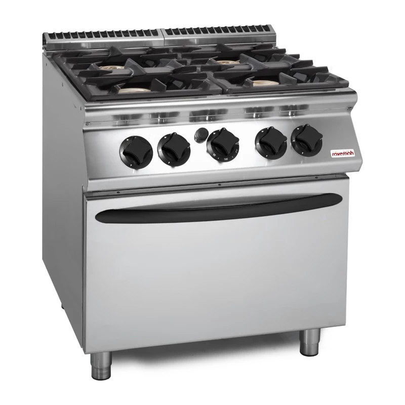 Cocina a gas 4 fuegos con horno eléctrico ventilado Savemah SV 98 CFGEBVI