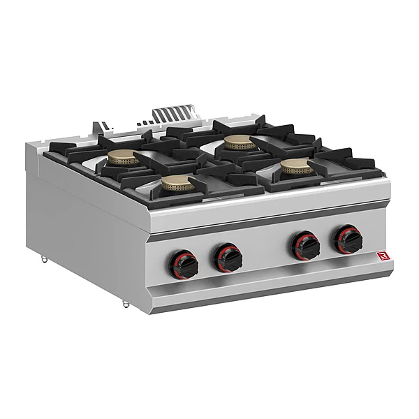 Cocina a gas Romagsa NEO700 CG77B 4 fuegos de sobremesa