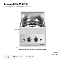 Medidas Savemah SV 654 PLG: 40 x 65 x 30 cm