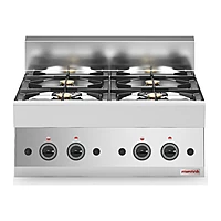 Cocina a gas sobremesa 4 fuegos Savemah SV 657 PLG