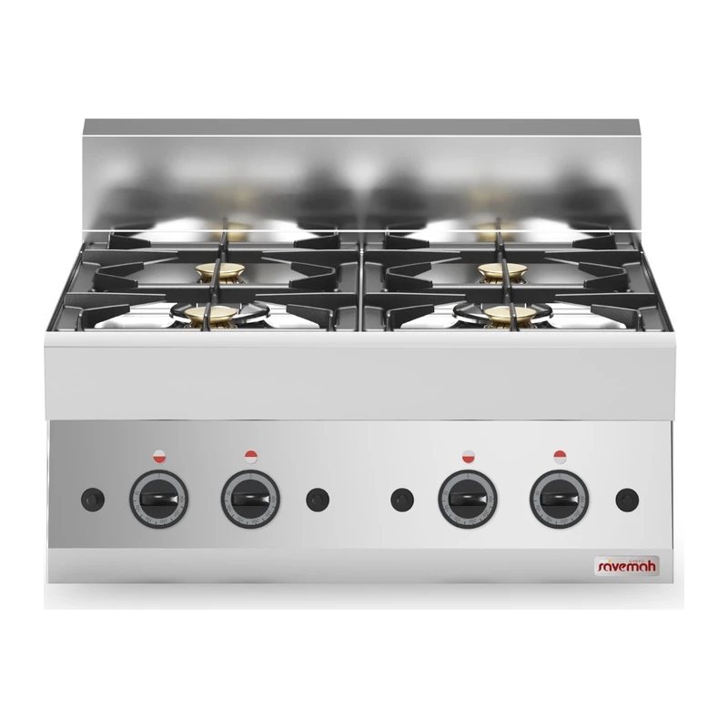 Cocina a gas sobremesa 4 fuegos Savemah SV 657 PLG