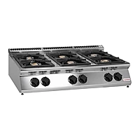 Cocina a gas 6 fuegos sobremesa Savemah SV 712 PCGBI-T