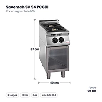 Medidas Savemah SV 94 PCGBI: 40 x 90 x 87 cm