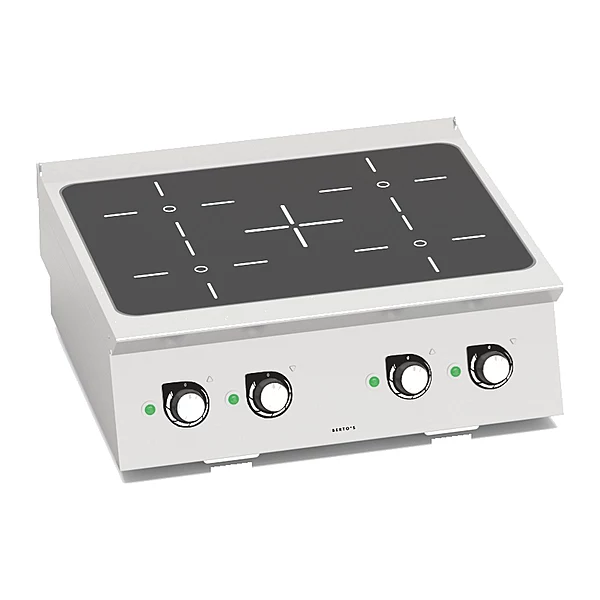 Cocina de inducción Bertos S700 SE7P4B/IND 4 zonas de sobremesa