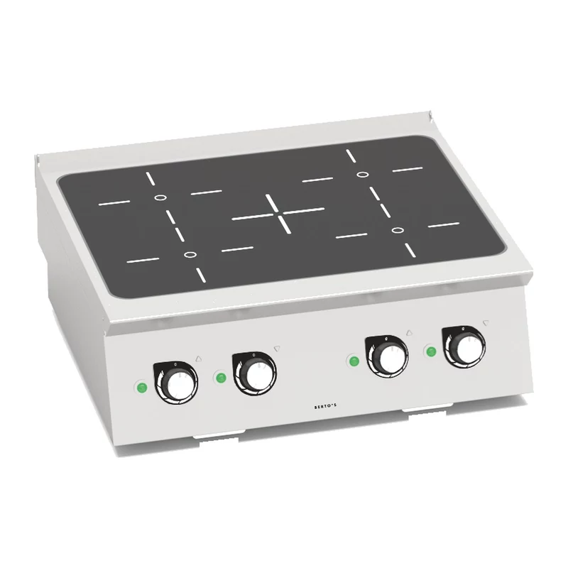 Cocina de inducción Bertos S700 SE7P4B/IND 4 zonas de sobremesa