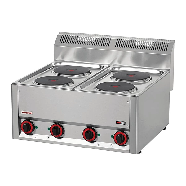 Cocina eléctrica 4 placas Serie 600 Savemah CE-4F TRI