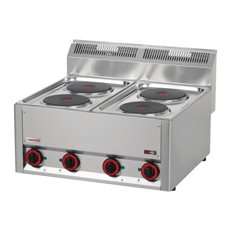 Cocina eléctrica 4 placas Serie 600 Savemah CE-4F TRI