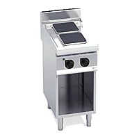 Cocina eléctrica de placas cuadradas Bertos Macros 700 E7PQ2M 2 placas con mueble