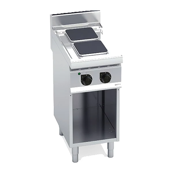 Cocina eléctrica de placas cuadradas Bertos Macros 700 E7PQ2M 2 placas con mueble