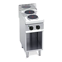Cocina eléctrica de placas redondas Bertos Macros 700 E7P2M 2 placas con mueble
