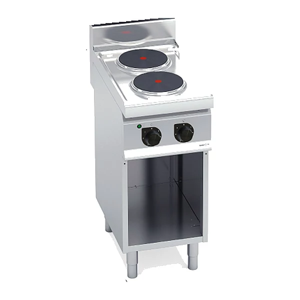Cocina eléctrica de placas redondas Bertos Macros 700 E7P2M 2 placas con mueble