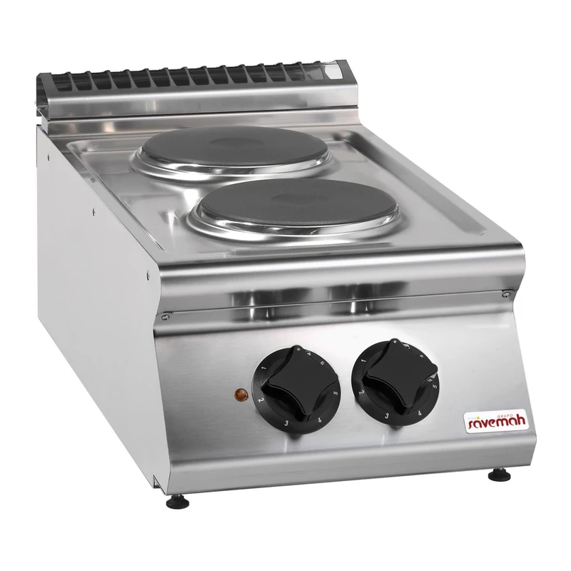 Cocina eléctrica 2 placas redondas sobremesa Savemah SV 74 PCE-T