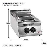Medidas Savemah SV 74 PCEQ-T: 40 x 73 x 25 cm